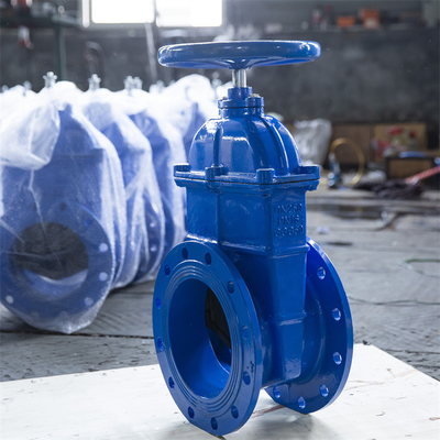 GGG40 GGG50 Katup Gerbang Besi Ulet Flange Mengakhiri Katup Gerbang Suhu Rendah