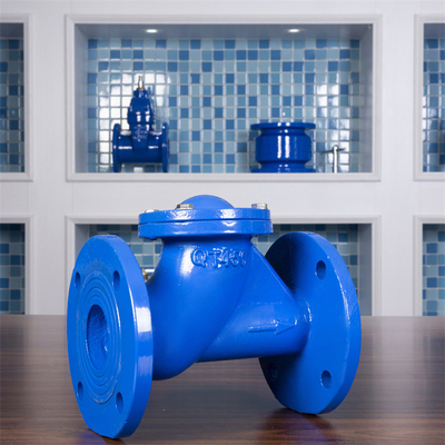 DN500 PN16 Cast Iron Ball Check Valve Rubber Industrial Pumping