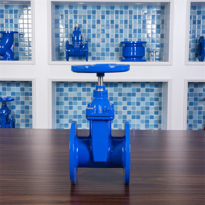 QT450 Soft Seal Gate Valve PN10 DN80 Air Gas Oil Ball Mill Cast Iron
