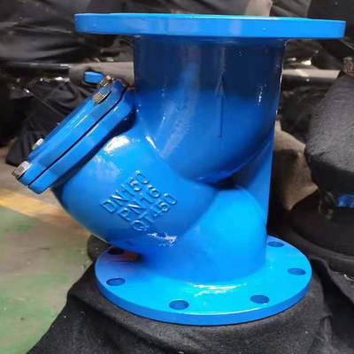 Cast Ductile Iron Y Strainer Stainless DN200 Basket Filter Air Tipe Y