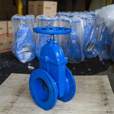Katup Gerbang Kursi Elastis Besi Ulet Standar Jerman GGG40 Dn200 Gate Valve