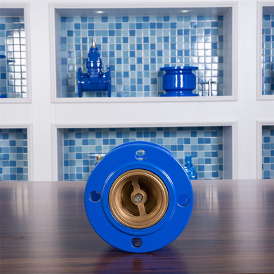 GGG40 Muffler Ductile Iron Check Valve DN65 Flange Connected Silence Check Valve