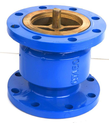 HC41X Double Flanged Silent Check Valve Muffler Vertikal PN10 PN16 Besi Ulet