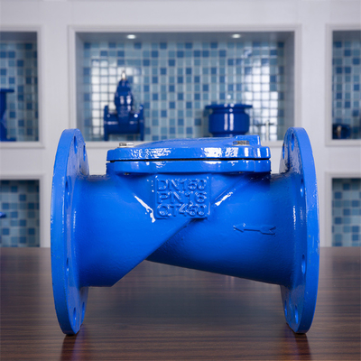 QT400 Lamella Rubber Seat Check Valve Katup Periksa Ayun Besi Ulet