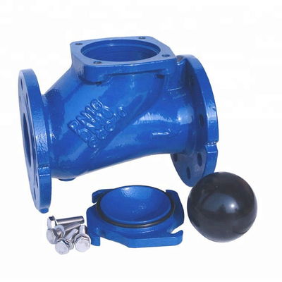 HQ41X F6 Karet Seated Check Valve QT450 Industri Memompa Air Limbah
