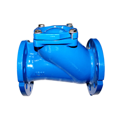 PN10 Flange End Ball Check Valve QT450 HQ41X Rubber Multi Channel
