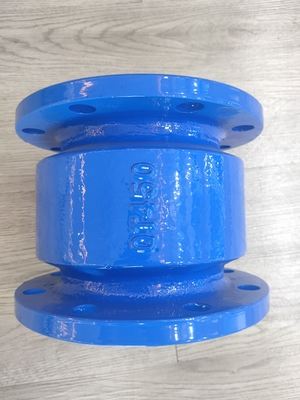 Muffler QT450 Flange Type Non Return Valve Membungkam Limbah PN10 PN16 Besi