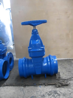 Soket Tahan Karat Tipe Karet Seal Gate Valve PN10 Pn16