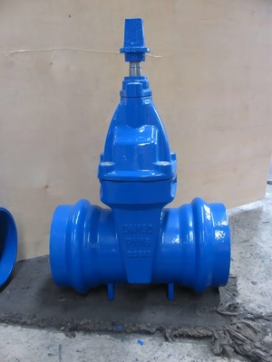 QT450 Ggg50 Ggg40 QT400 Cast Iron Elastic Seat Gate Valve Tahan Aus