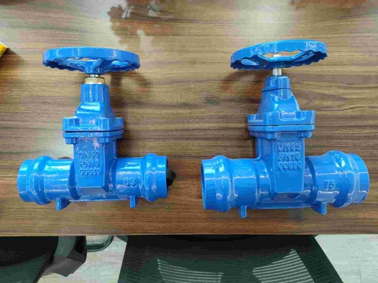 Sambungan Ujung Flange Manual Katup Gerbang Besi Ulet DN50-DN300 tidak berkarat