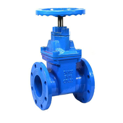Dn50-Dn300 Ductile Iron Resilient Seated Gate Valve Untuk Limbah Dan Minyak
