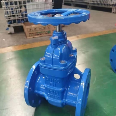 QT450 Cast Iron Cast Steel PN16 Dn200 Flanged Gate Valve Untuk Air