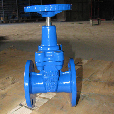 BS5163 GGG50 Soft Seal Gate Valve PN16 Besi Ulet DN100 DN150