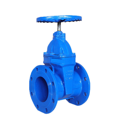 Grey Iron Non Rising Stem Qt450 Pn16 Cast Iron Gate Valve W / Rubber Wedge