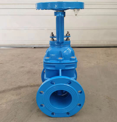 Qt450 Dn150 Pn16 Rising Stem Besi Ulet Katup Pintu Air Suhu Biasa