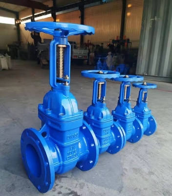QT400 Cast Iron Cast Steel PN10 Dn50 Flange Gate Valve Untuk Air Banyak Warna