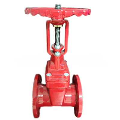 Pn10 DN20 Flang kursi elastis besi cor yang naik Stem Wedge Gate Valve