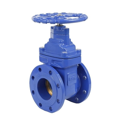 PN10 / PN16 Cast Iron Soft Seal Flange Gate Valve Untuk Kontrol Minyak Uap Air