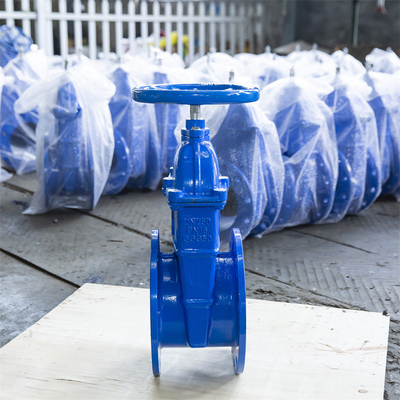 Flange Ends Dn100 Gate Valve Resilient Seat Soft Seal Pn16 Z45X-16 Standar Jerman