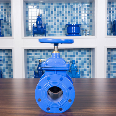 Ggg50 100mm 4inch Cast Iron Soft Seal Rubber Seat Gate Valve Suhu Rendah