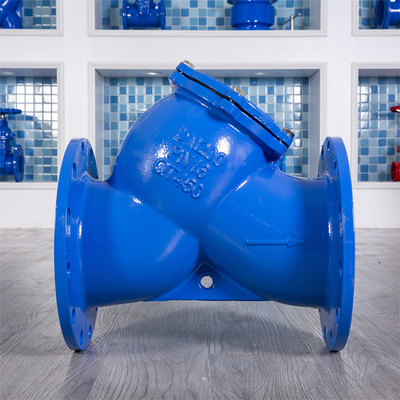 Carbon Steel Cast Iron Y Filter QT450 Dn150 PN10 Flanged Wye Strainer