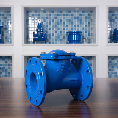 DIN Ulet Cast Iron Ball Check Valve Flanged PN16 DN100 Pengolahan Air
